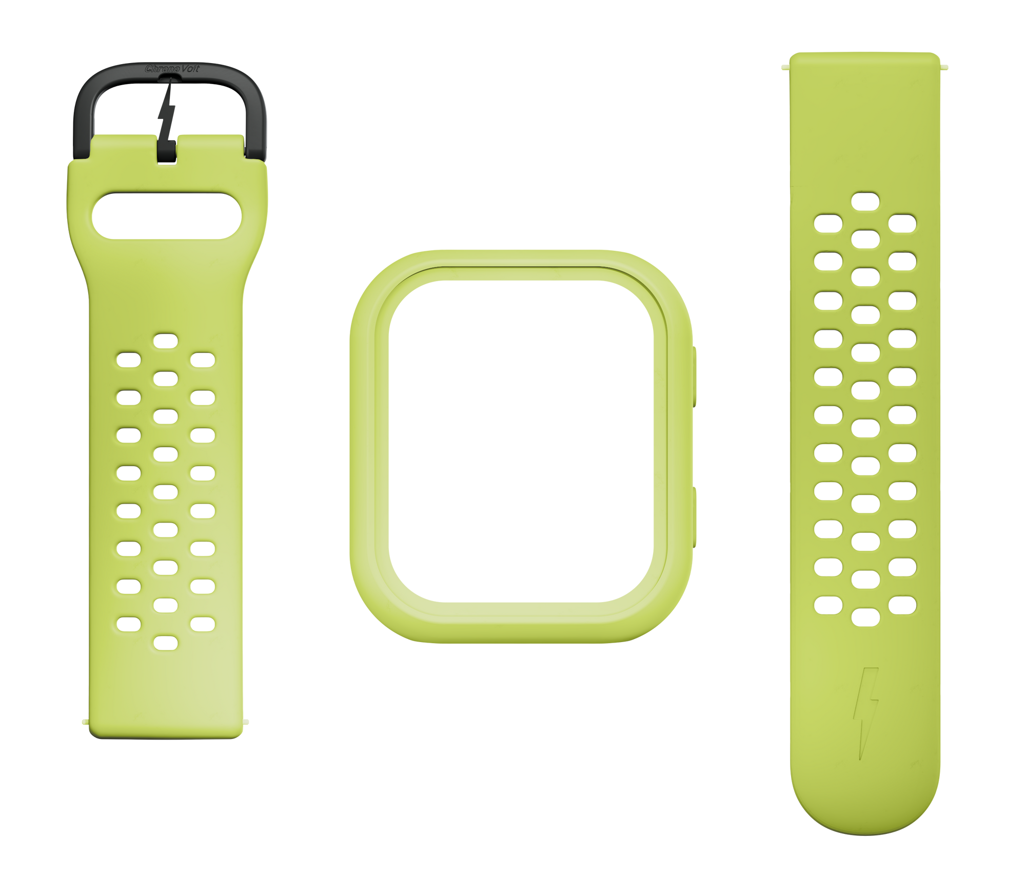 ChronoVolt Band & Case Protector Matte Yellow