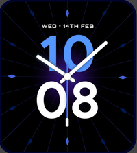 Ocean Glow Blue - Watch Face