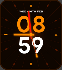 Radiant Glow Orange - Watch Face