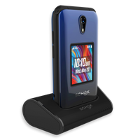 Schok Classic Flip Phone 4G/LTE (with oversized keypad) + Accessories Bundle